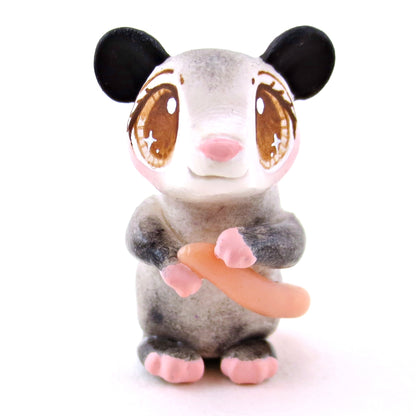 Opossum Figurine - Polymer Clay Fall Animals