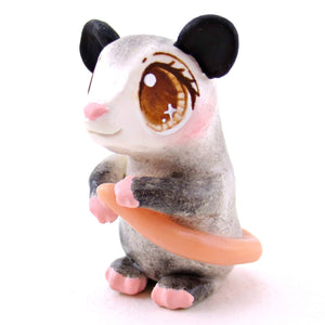 Opossum Figurine - Polymer Clay Fall Animals