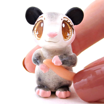 Opossum Figurine - Polymer Clay Fall Animals