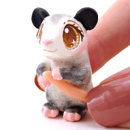 Opossum Figurine - Polymer Clay Fall Animals