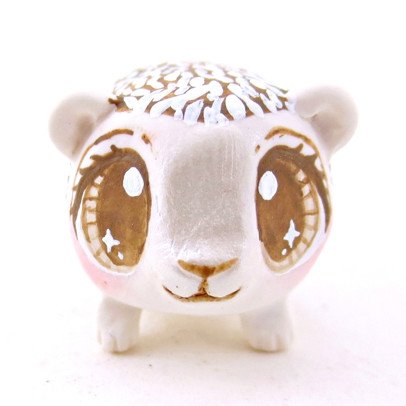 Brown-Eyed Hedgehog Figurine - Polymer Clay Fall Animals