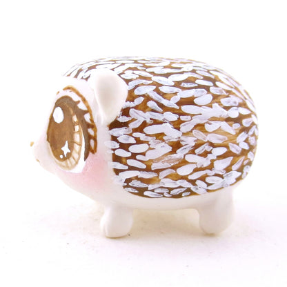 Brown-Eyed Hedgehog Figurine - Polymer Clay Fall Animals