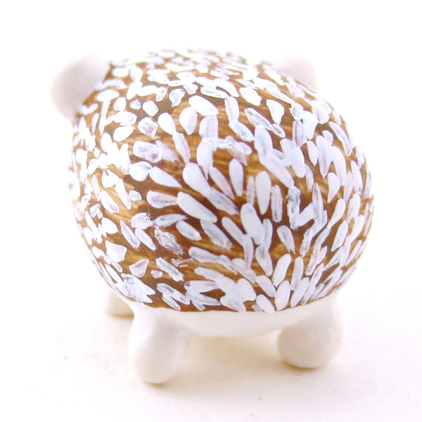 Brown-Eyed Hedgehog Figurine - Polymer Clay Fall Animals