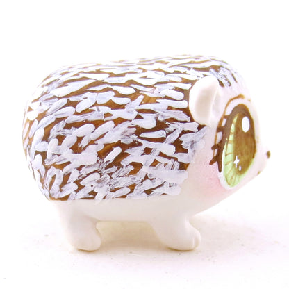 Hazel-Eyed Hedgehog Figurine - Polymer Clay Fall Animals