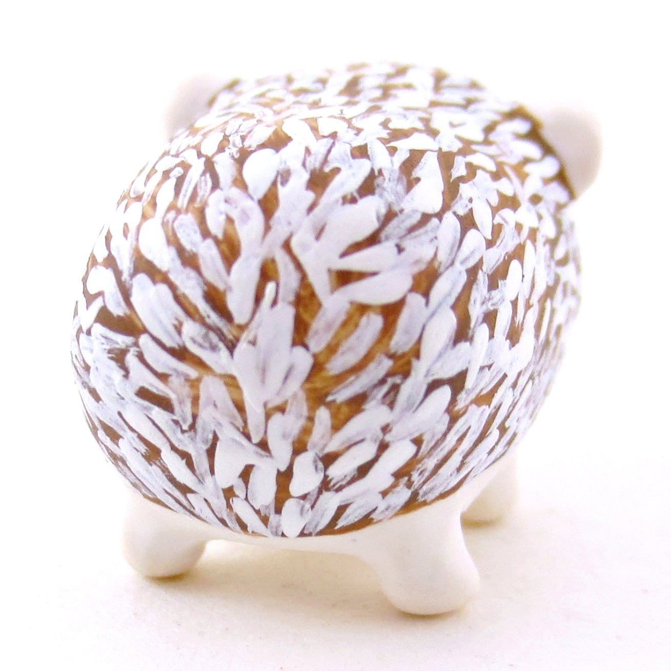 Hazel-Eyed Hedgehog Figurine - Polymer Clay Fall Animals