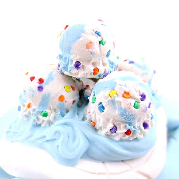 Birthday Cake Batter Ice Cream Turtle Figurine - Polymer Clay Ice Cream Animals