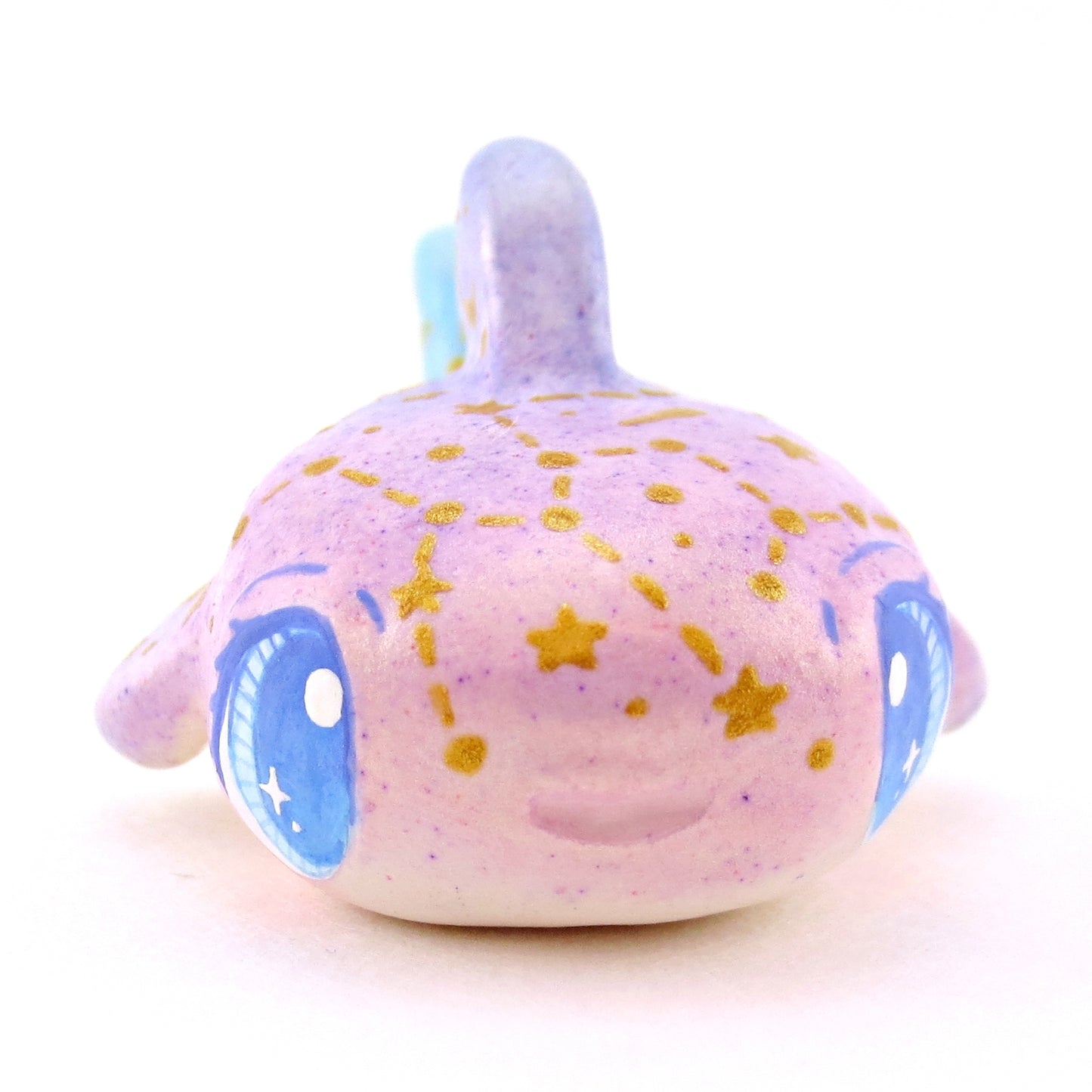 Purple/Blue Ombre Constellation Whale Shark Figurine - Polymer Clay Celestial Sea Animals