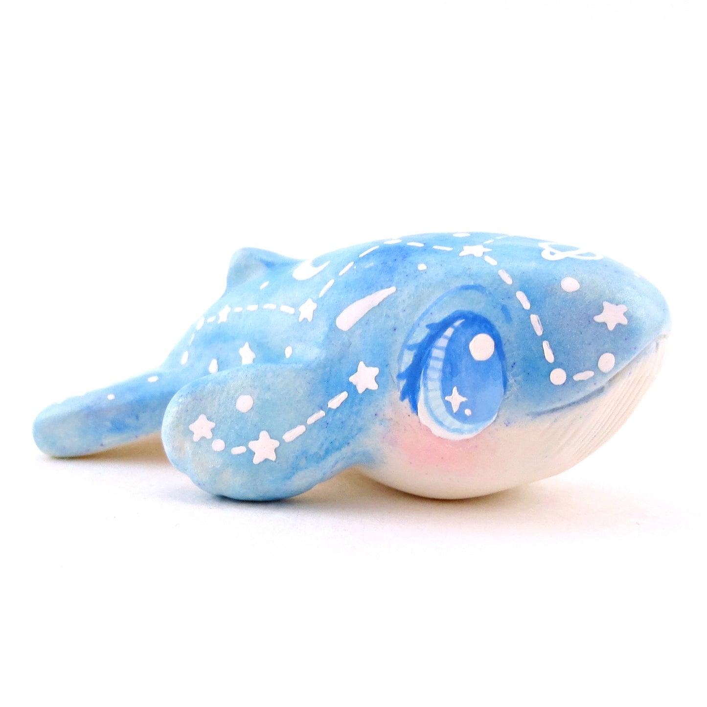 Constellation Blue Whale Figurine - Polymer Clay Celestial Sea Animals