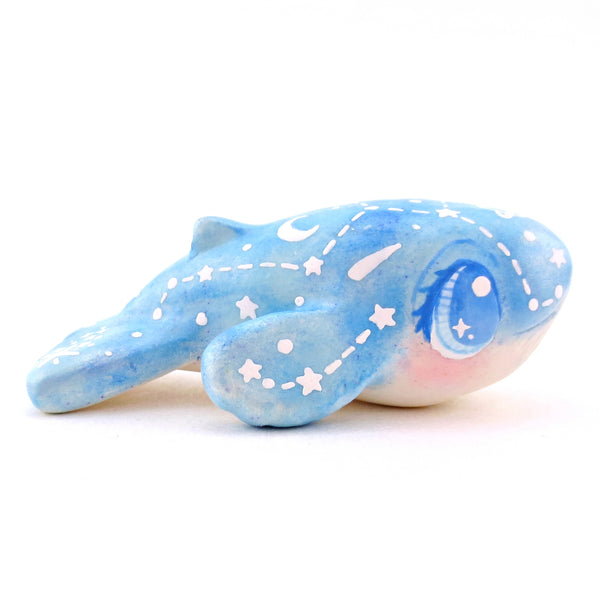 Constellation Blue Whale Figurine - Polymer Clay Celestial Sea Animals