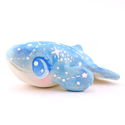 Constellation Blue Whale Figurine - Polymer Clay Celestial Sea Animals