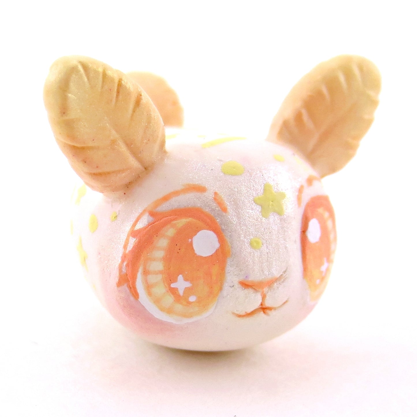 Yellow/Orange Constellation Sea Bunny Figurine - Polymer Clay Celestial Sea Animals