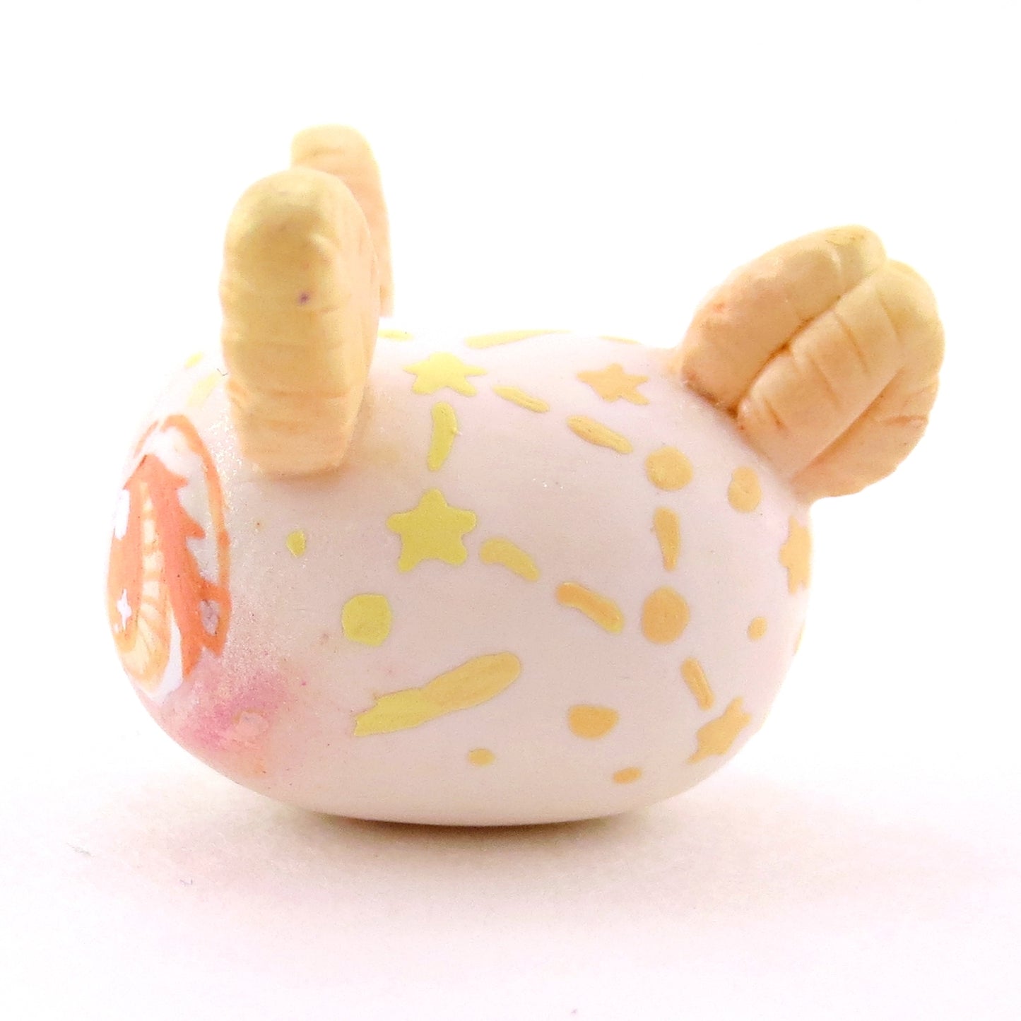 Yellow/Orange Constellation Sea Bunny Figurine - Polymer Clay Celestial Sea Animals