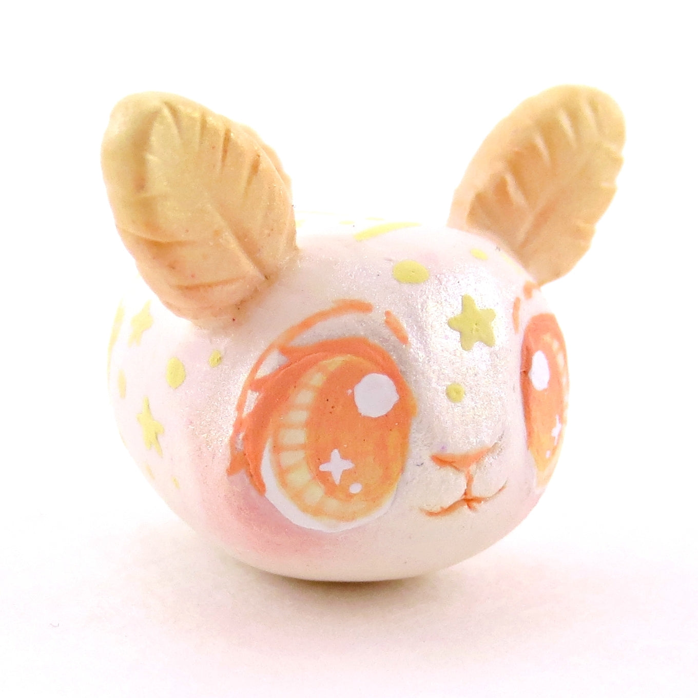 Yellow/Orange Constellation Sea Bunny Figurine - Polymer Clay Celestial Sea Animals