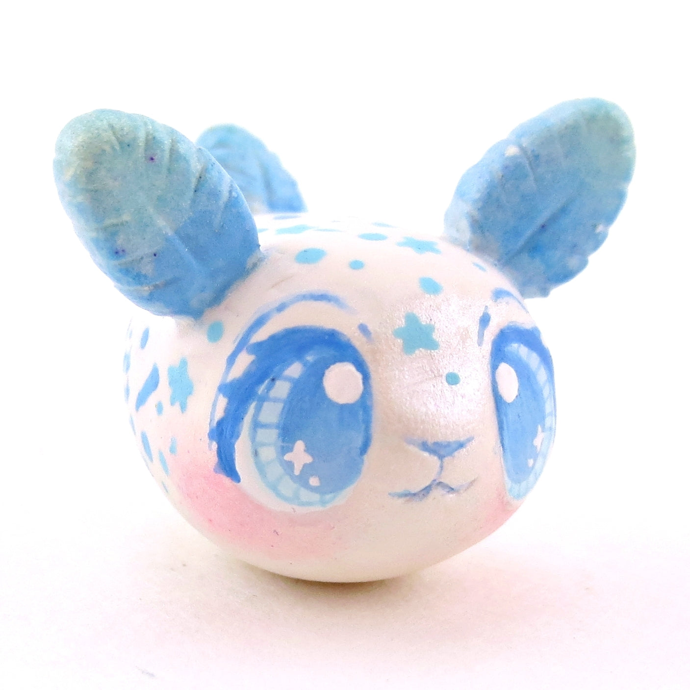 Blue Constellation Sea Bunny Figurine - Polymer Clay Celestial Sea Animals