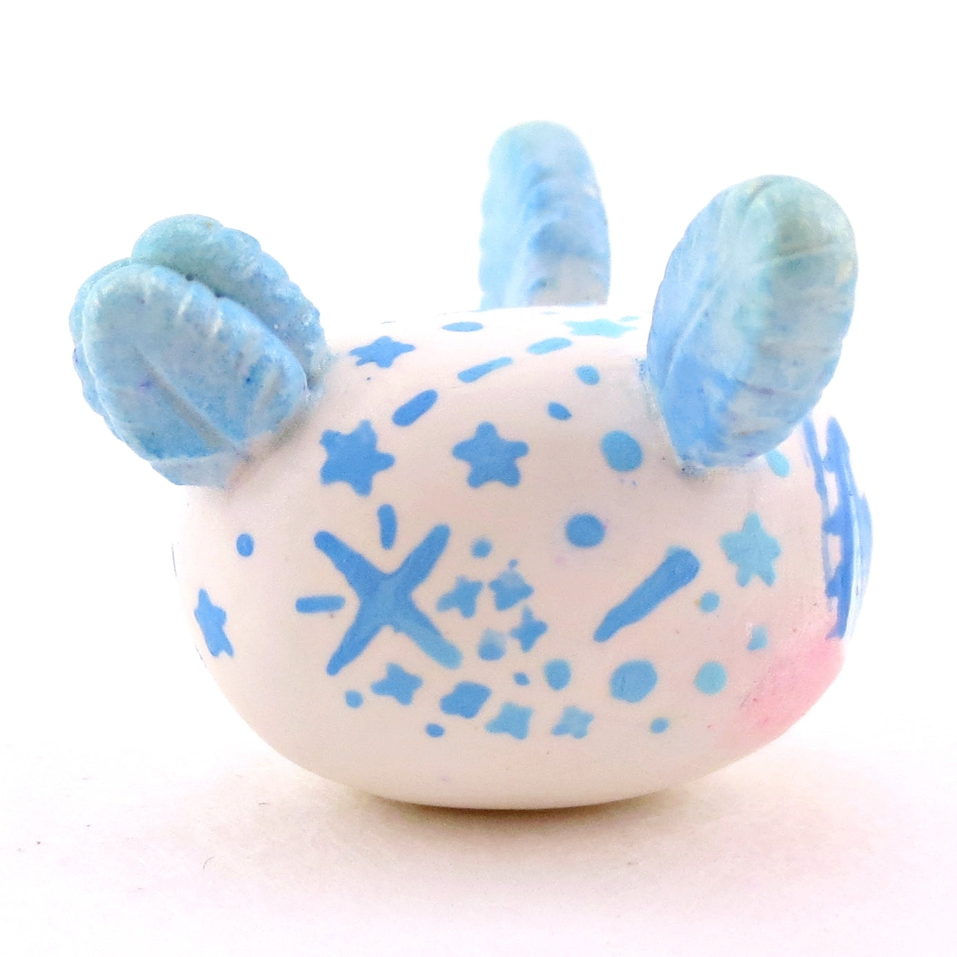 Blue Constellation Sea Bunny Figurine - Polymer Clay Celestial Sea Animals