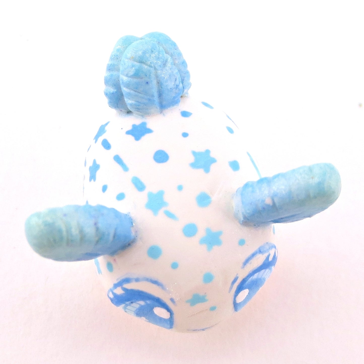 Blue Constellation Sea Bunny Figurine - Polymer Clay Celestial Sea Animals