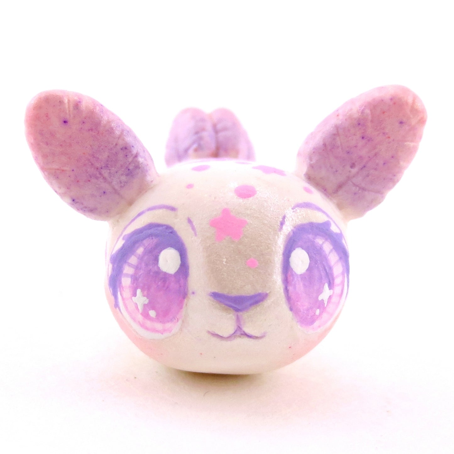 Pink/Purple Constellation Sea Bunny Figurine - Polymer Clay Celestial Sea Animals