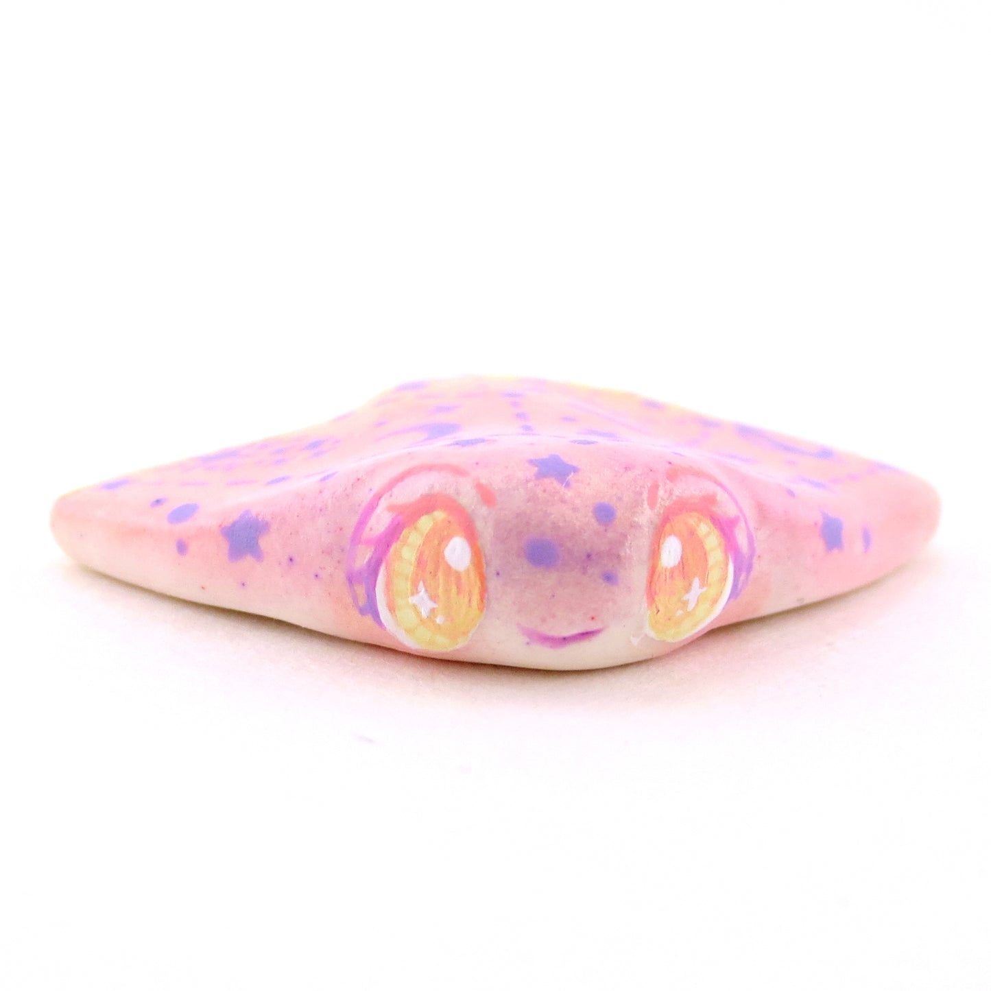 Sunset Constellation Manta Ray Figurine - Polymer Clay Celestial Sea Animals