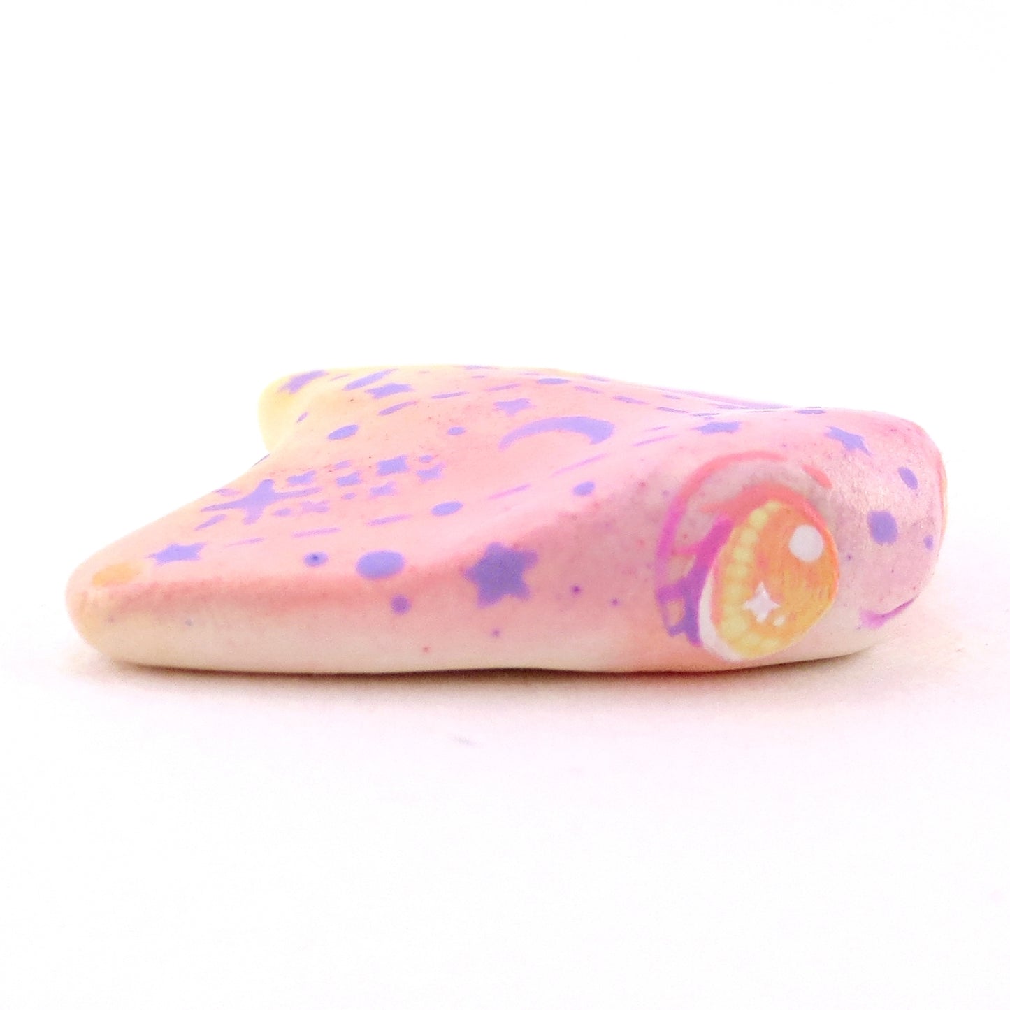 Sunset Constellation Manta Ray Figurine - Polymer Clay Celestial Sea Animals