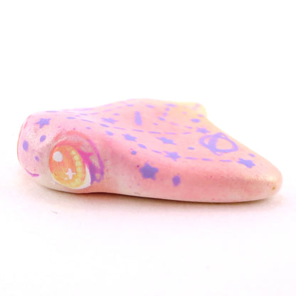 Sunset Constellation Manta Ray Figurine - Polymer Clay Celestial Sea Animals