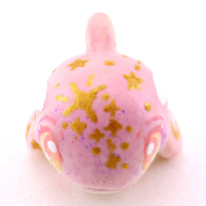 Sunset Constellation Baby Orca Figurine - Polymer Clay Celestial Sea Animals