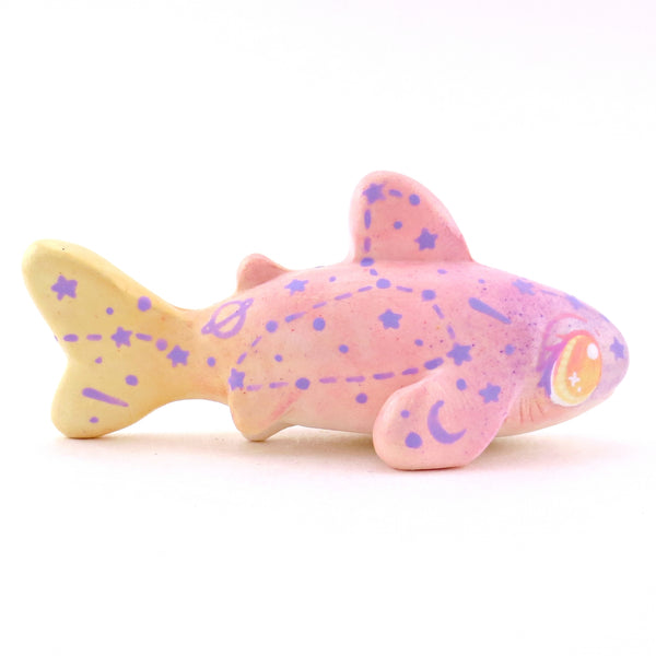 Sunset Constellation Tiger Shark Figurine - Polymer Clay Celestial Sea Animals