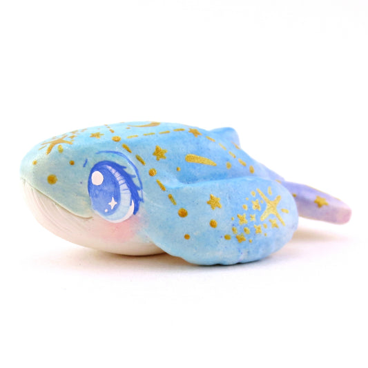 Green/Blue/Purple Constellation Whale Figurine - Polymer Clay Celestial Sea Animals