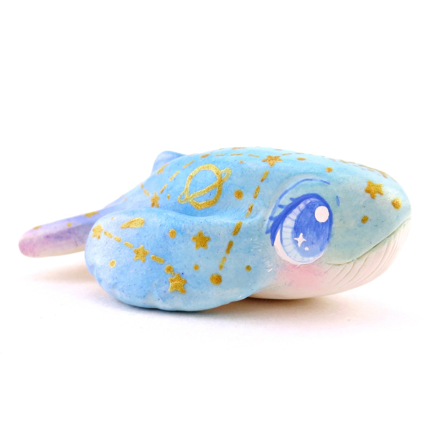 Green/Blue/Purple Constellation Whale Figurine - Polymer Clay Celestial Sea Animals