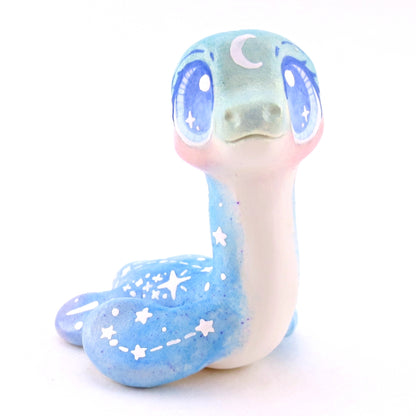 Green/Blue/Purple Constellation Nessie Figurine - Polymer Clay Celestial Sea Animals