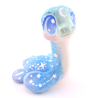 Green/Blue/Purple Constellation Nessie Figurine - Polymer Clay Celestial Sea Animals