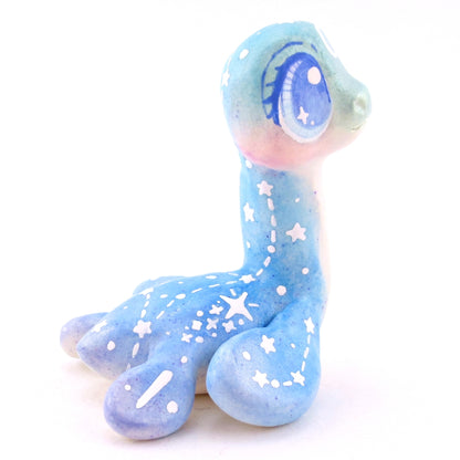 Green/Blue/Purple Constellation Nessie Figurine - Polymer Clay Celestial Sea Animals