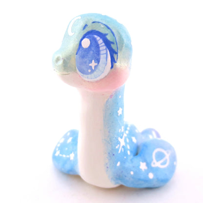 Green/Blue/Purple Constellation Nessie Figurine - Polymer Clay Celestial Sea Animals