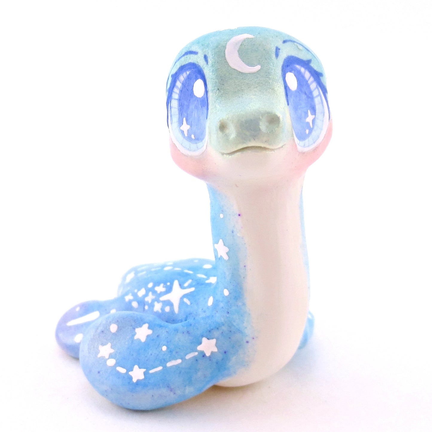 Green/Blue/Purple Constellation Nessie Figurine - Polymer Clay Celestial Sea Animals