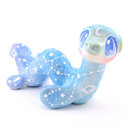 Green/Blue/Purple Constellation Sea Noodle Dragon Nessie Figurine - Polymer Clay Celestial Sea Animals