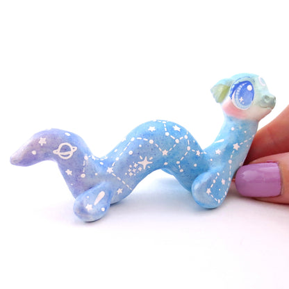 Green/Blue/Purple Constellation Sea Noodle Dragon Nessie Figurine - Polymer Clay Celestial Sea Animals