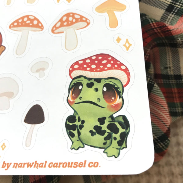 Toads n Toadstools Sticker Sheet