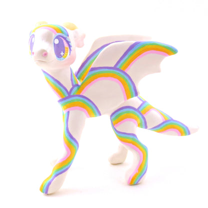 Rainbow Dragon Figurine - Polymer Clay Rainbow Animals