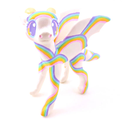 Rainbow Dragon Figurine - Polymer Clay Rainbow Animals