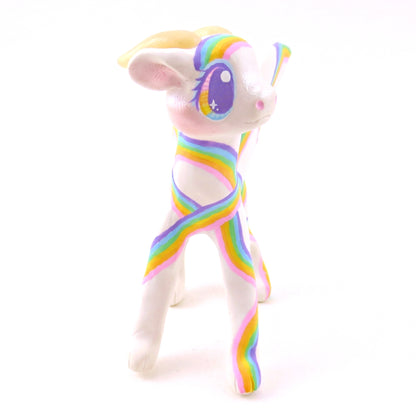 Rainbow Dragon Figurine - Polymer Clay Rainbow Animals