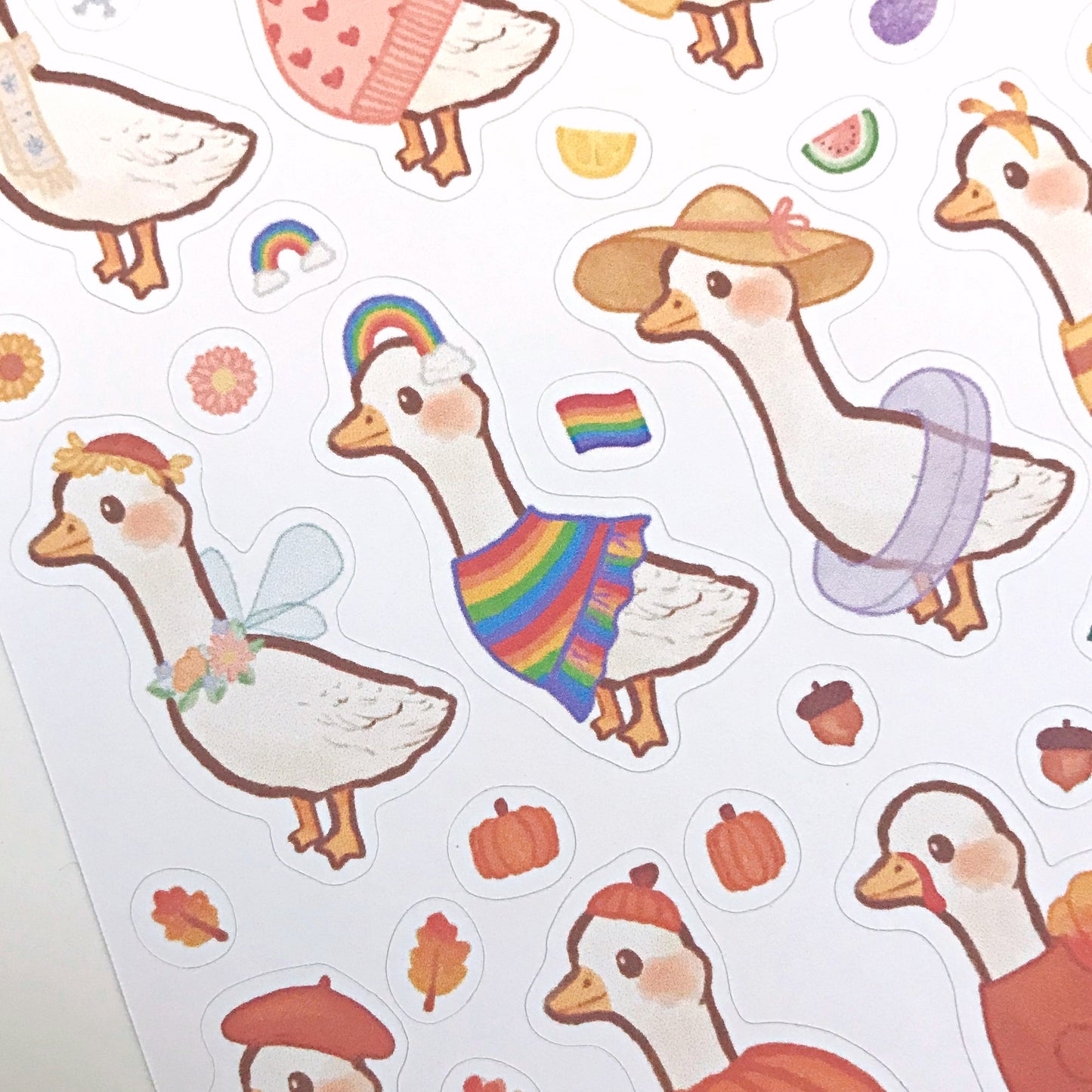 A Goose for Every Season Sticker Sheet