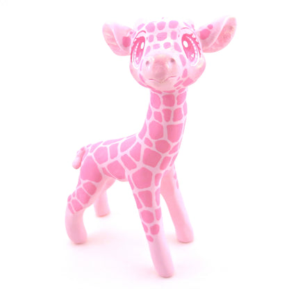 "Pinkies" Giraffe Figurine - Polymer Clay Valentine's Day Animal Collection