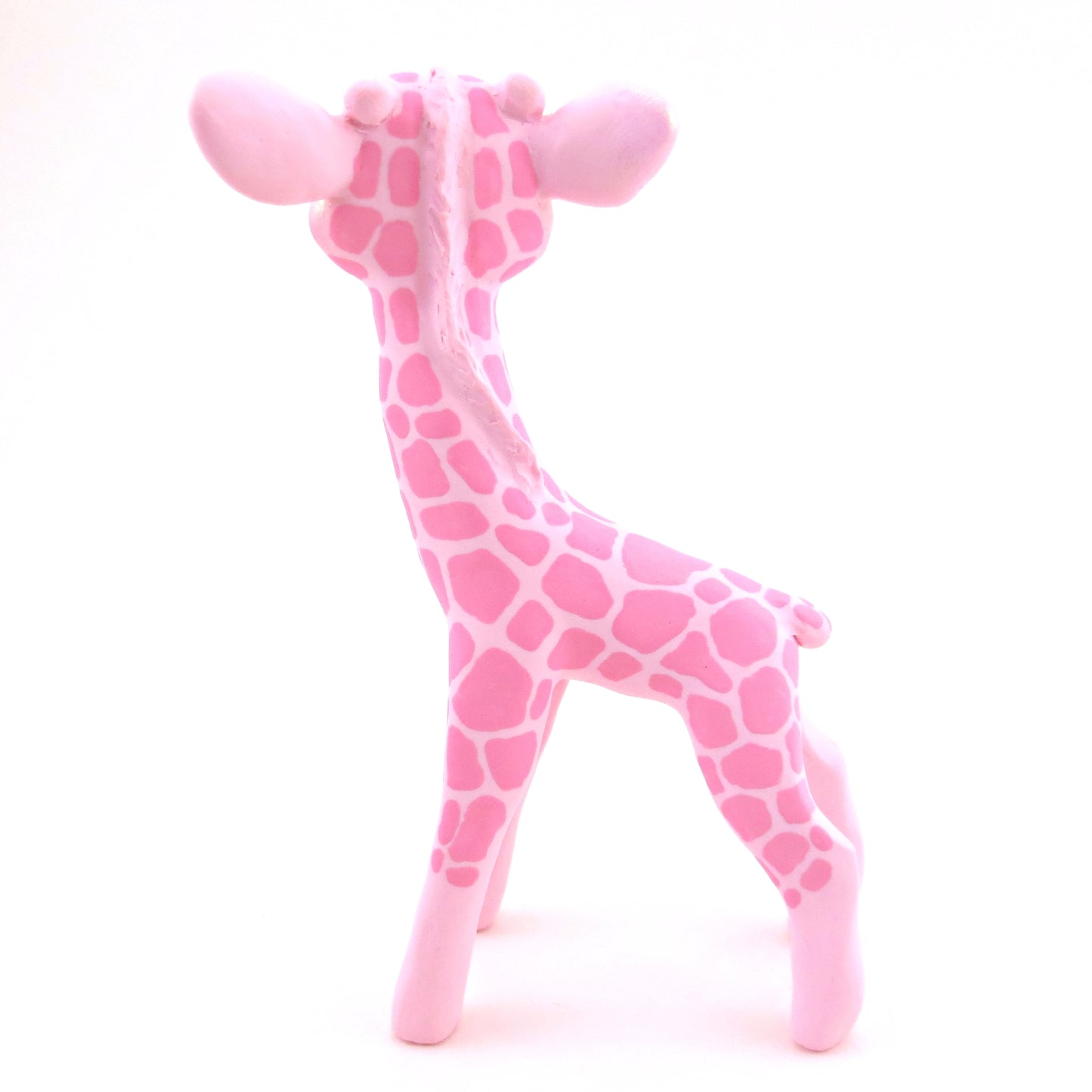 "Pinkies" Giraffe Figurine - Polymer Clay Valentine's Day Animal Collection