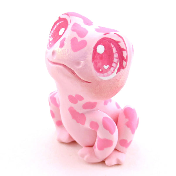 "Pinkies" Spotty Frog Figurine - Polymer Clay Valentine's Day Animal Collection