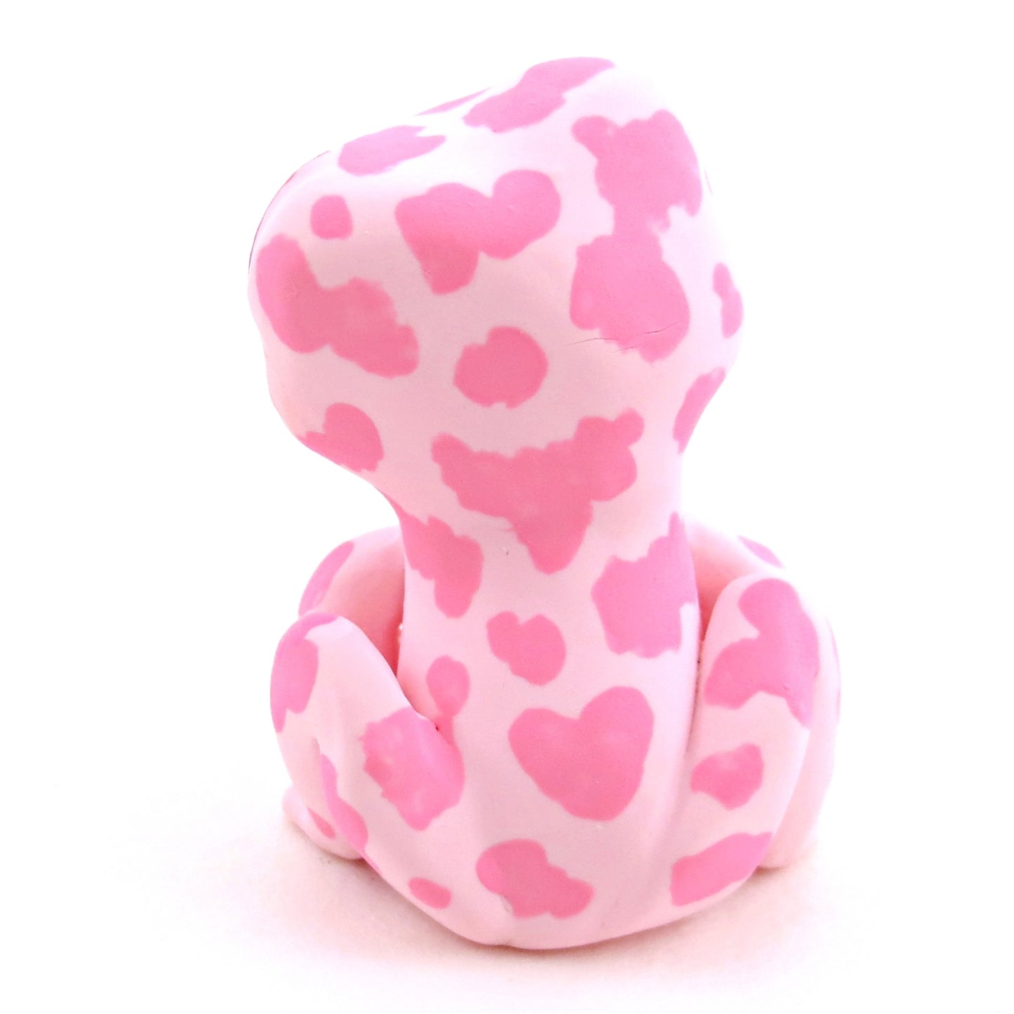 "Pinkies" Spotty Frog Figurine - Polymer Clay Valentine's Day Animal Collection