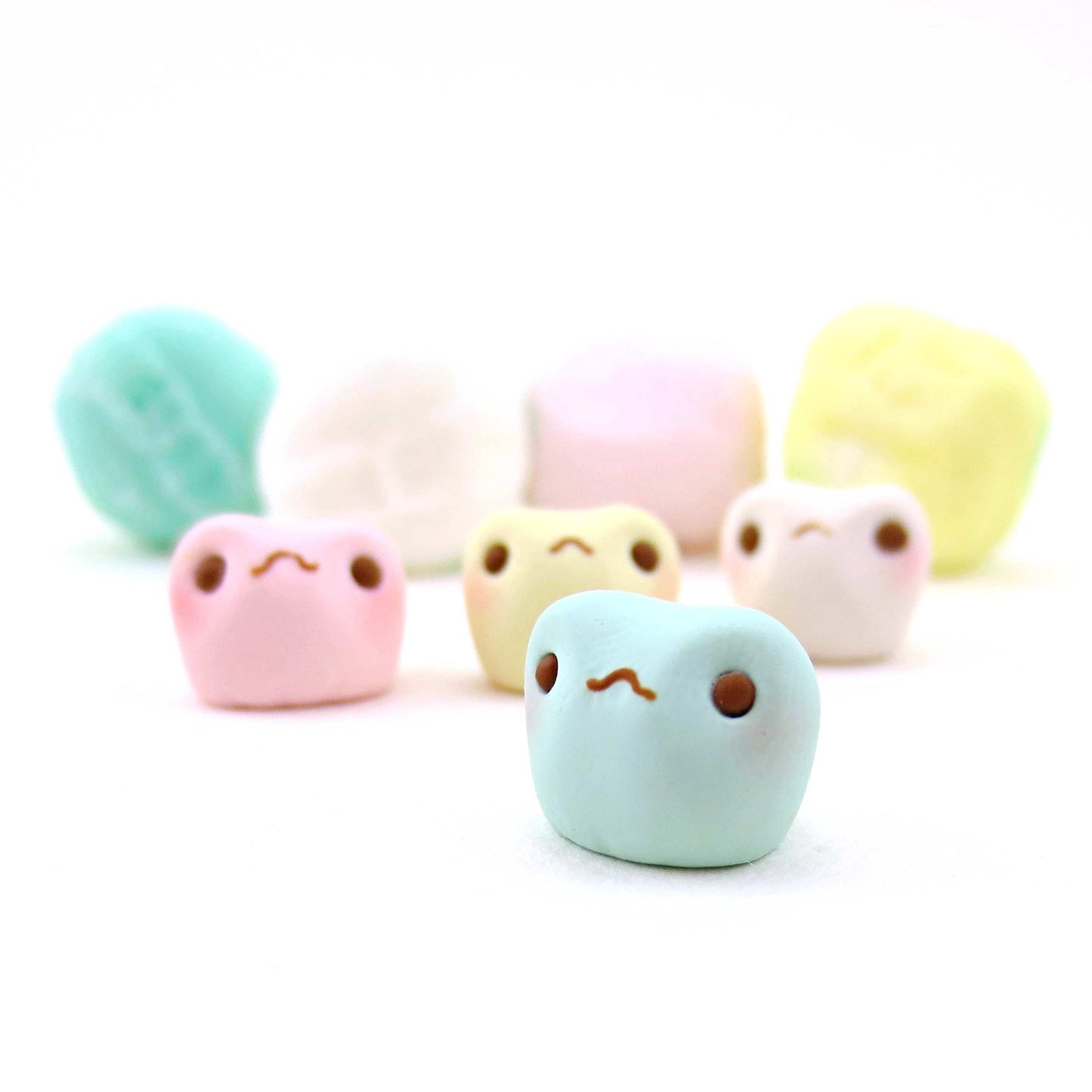 Buttermint Frog Set - 4 Tiny Pastel Frogs!