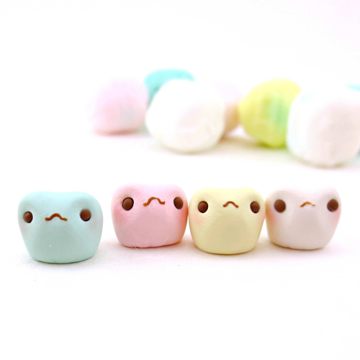 Buttermint Frog Set - 4 Tiny Pastel Frogs!