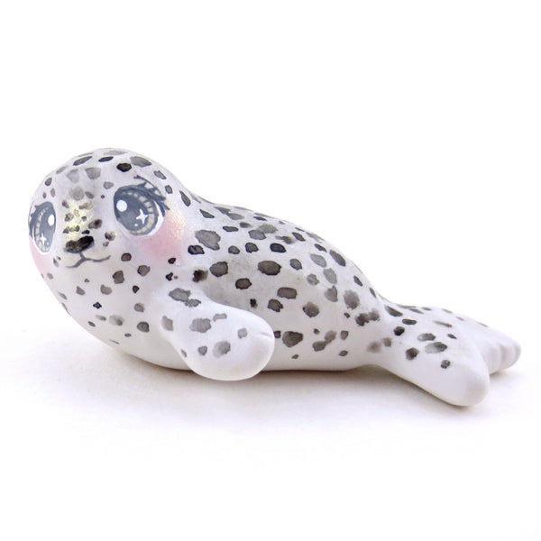 Spotty Seal Figurine - Polymer Clay Animals Winter Collection