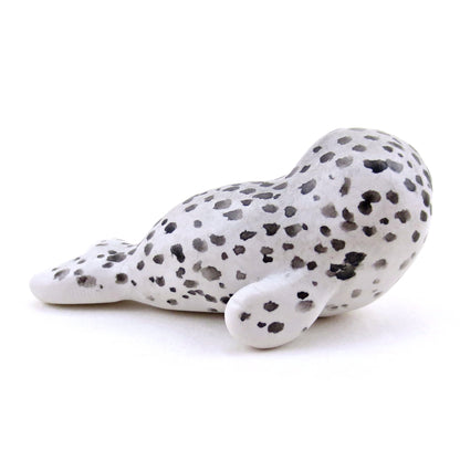 Spotty Seal Figurine - Polymer Clay Animals Winter Collection