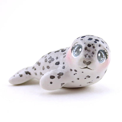 Little Spotty Seal Figurine - Polymer Clay Animals Winter Collection