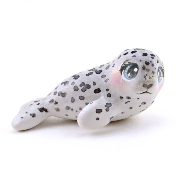 Little Spotty Seal Figurine - Polymer Clay Animals Winter Collection
